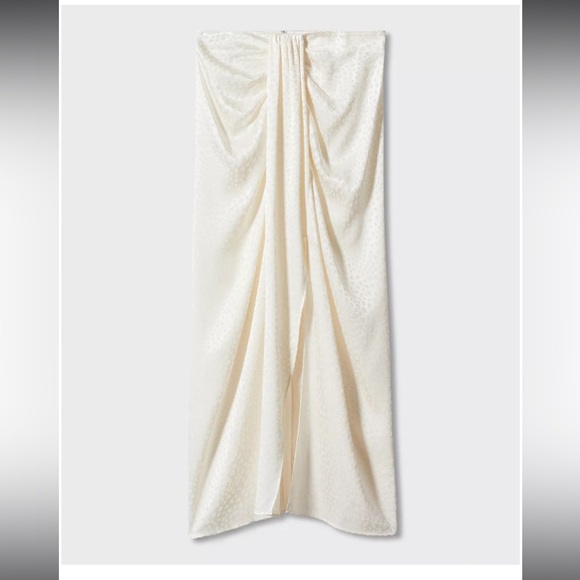 MANGO Women's Knot Jacquard Skirt - Picture 5 of 10